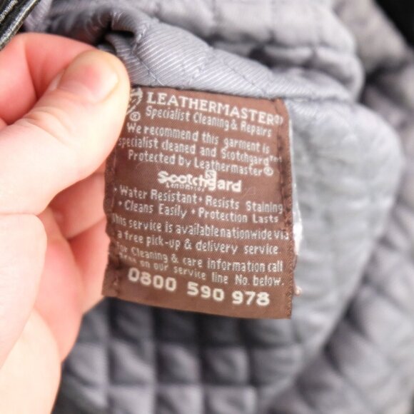 Ciro Citterio Leather Jacket Mens Extra Large Black Button Up Lined Vintage 80s - Picture 8 of 9